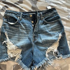 Good American Button Fly shorts brand new